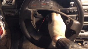Как снять руль на Daewoo Nexia