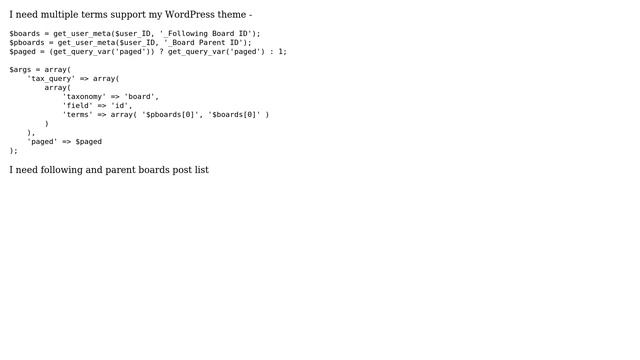 Wordpress: Multiple terms not working on taxonomy смотреть онлайн