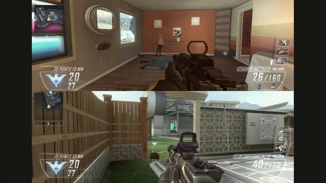 Call of Duty Black Ops 2 Split screen 2v2 vs Veteran Difficulty Bots смотреть онлайн
