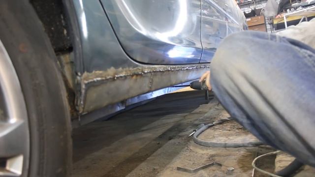 Замена порогов кузова и защита от коррозии, ремонтируем и перевариваем гнилые пороги в Томске