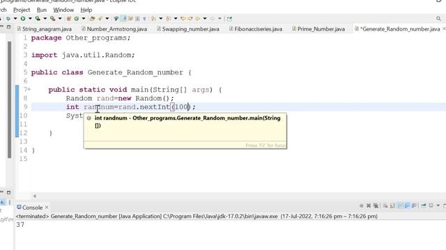 find random number by using java смотреть онлайн