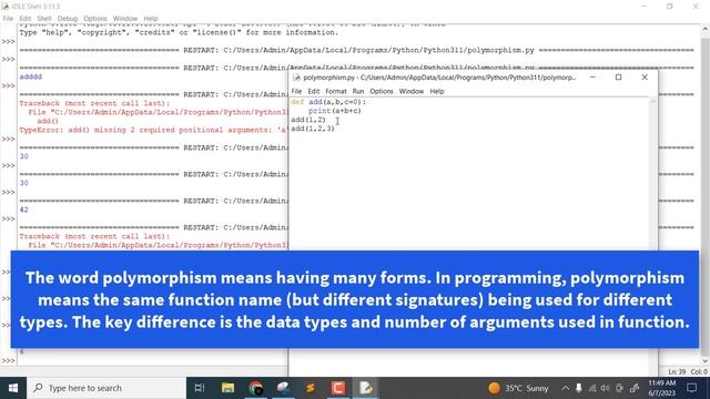 #23 Polymorphism in Python | Python Tutorial Series | In Tamil | Error Makes Clever Academy смотреть онлайн