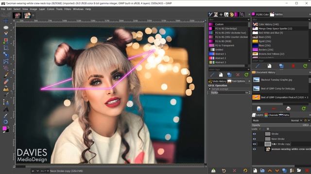 How to Create a Neon Glow Effect in GIMP (Photo Manipulation) смотреть онлайн