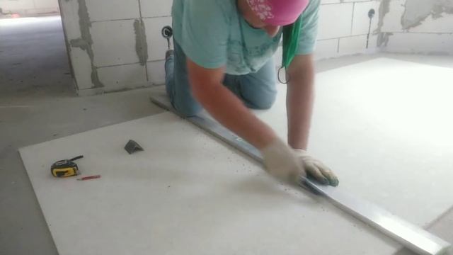 ГВЛ, разрезать без пыли и шума! Простейший вариант!!!