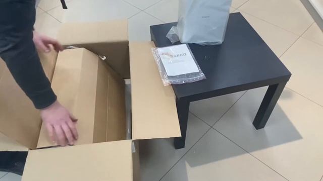 Распаковка Вытяжка декоративная Ciarko Tribute 60 Black смотреть онлайн