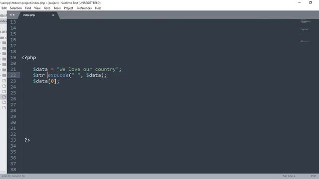 PHP Fundamental Tutorial-42 (Explode & Implode Function) смотреть онлайн
