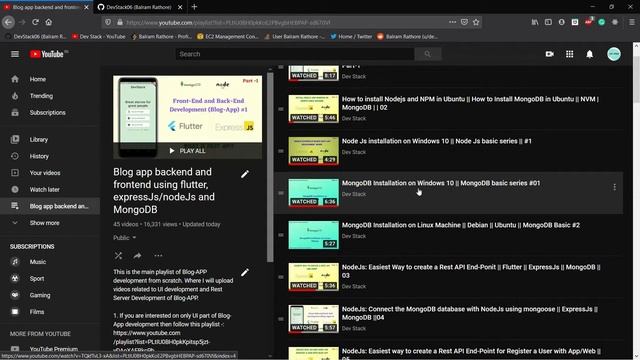 Video for Windows User for MongoDB Related Queries || Blog-App || Query Video смотреть онлайн