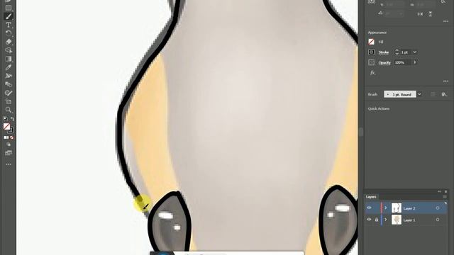 How to make a Banana Ball Python line art with Illustrator смотреть онлайн