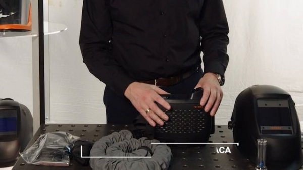 Сварочная маска Tecmen ADF 815S. Автоматический светофильтр, система принудительной подачи воздуха