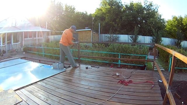 Строим бассейн на своем участке часть 4 (терраса)/Building a swimming pool on your site part 4 смотреть онлайн