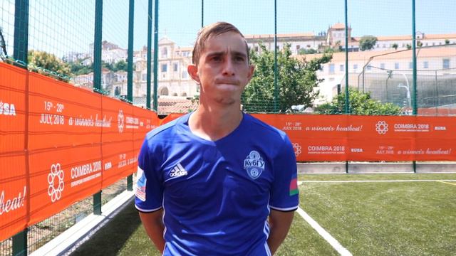 Нападающий ФК ''КубГУ''Александр Краснов после матча с Университетом Вюрцбурга (Германия) 2-1 смотреть онлайн