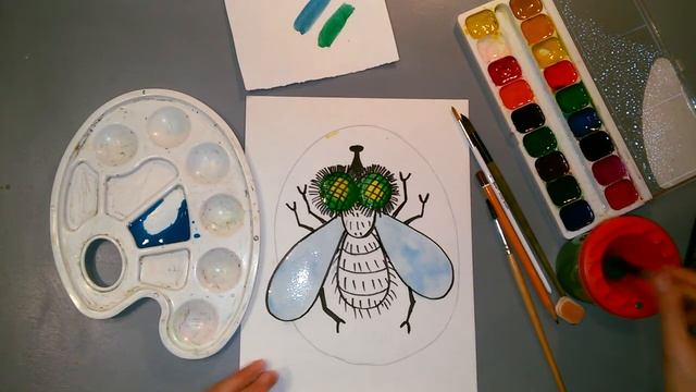 Рисуем муху с детьми 5-6 лет смотреть онлайн