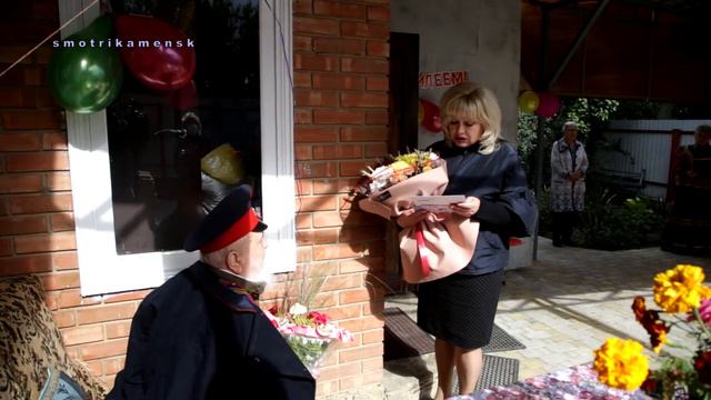 Участнику штурма Берлина, ветерану  ВОВ, казаку Краснову Михаилу Даниловичу – 95 лет!