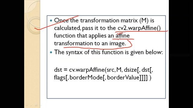 Image Rotation in OpenCV|Geometric Transformations of Images смотреть онлайн