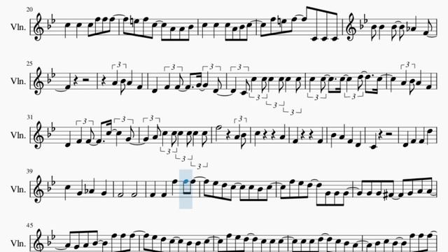 Violin Sheet Music: How to play Hyadain no Kakakata Kataomoi C (Nichijou) by Hyadain смотреть онлайн