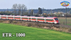 Изучаем скоростные поезда и железнодорожный транспорт для детей. Обучающее видео