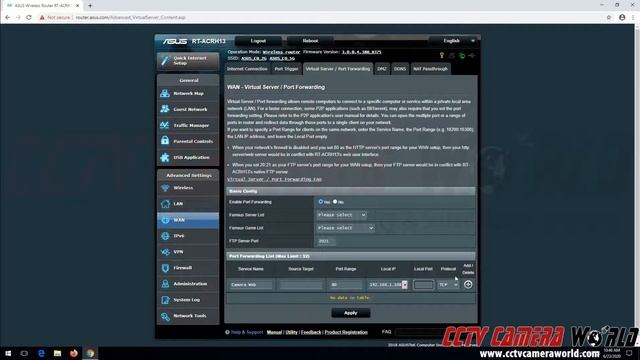 Port forwarding an ASUS router смотреть онлайн