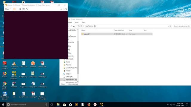 How to share folders between Windows and Ubuntu using VMware Workstation Player 15 смотреть онлайн