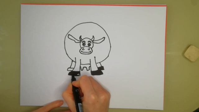 How to draw a cow | Как нарисовать корову | How to Draw a Cow Easy смотреть онлайн