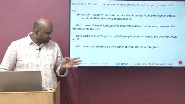 Q40. what is the abstraction concept in java? What is the advantage of abstraction? | by Ratan смотреть онлайн
