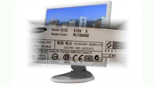 Samsung SyncMaster 912N - Info & Features смотреть онлайн