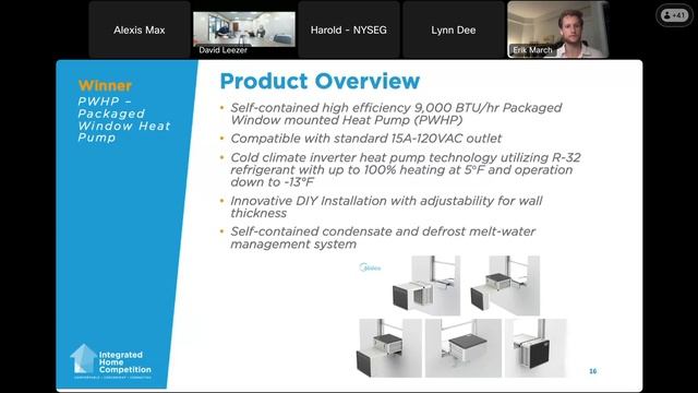2023 Integrated Home Competition Webinar - Midea PWHP Packaged Window Heat Pump смотреть онлайн