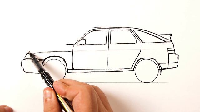 Как нарисовать ВАЗ 2112 смотреть онлайн