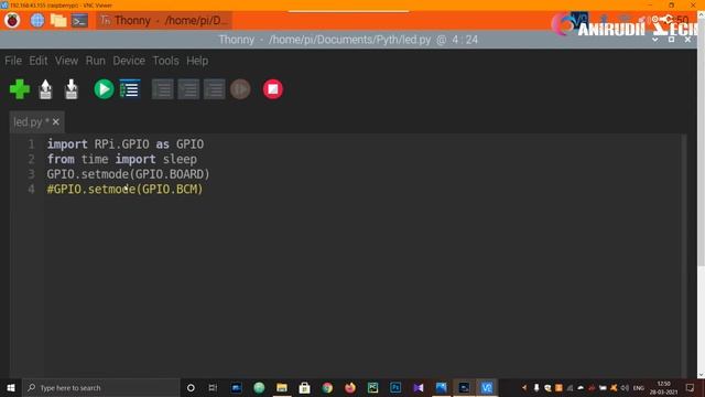 Raspberry Pi GPIO pins, using it for blinking an RGB LED смотреть онлайн
