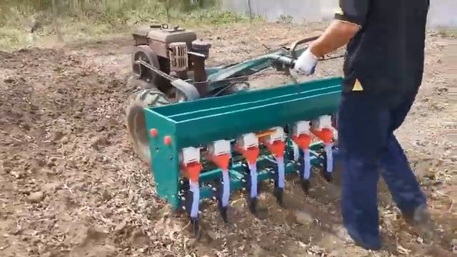 seeder planter for walking tractor and mini tractor , сеялка для мотоблока и минитрактора смотреть онлайн