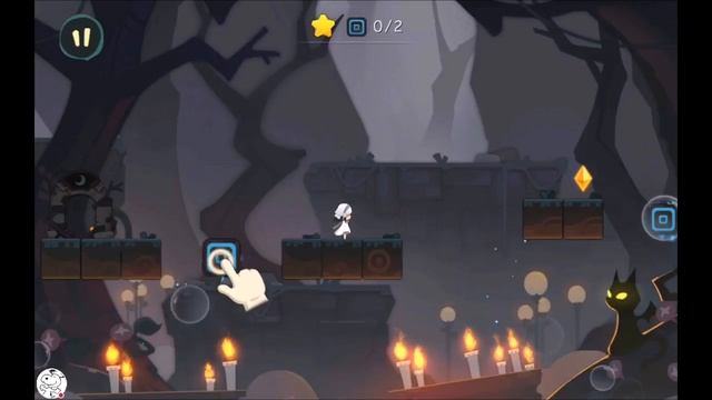 "Path through the forest", Night, level 1 (2-1), walkthrough with a star смотреть онлайн