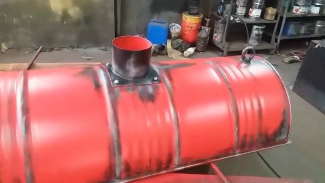 Вытяжка из бочек в стиле Лофт, Industrial. смотреть онлайн