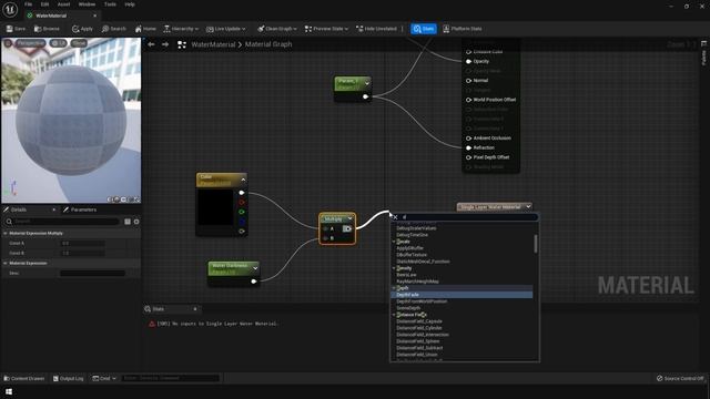 Create a Water Material in UE5 | Unreal Engine 5 Beginner Tutorial смотреть онлайн