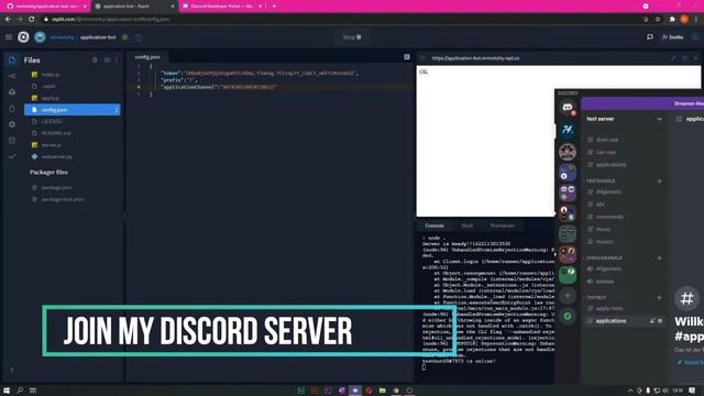 Application-bot [discord.js] смотреть онлайн