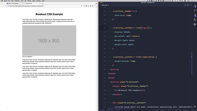 How to break elements outside of their container with CSS смотреть онлайн