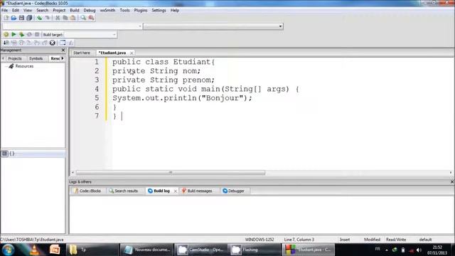 1er TP Java смотреть онлайн