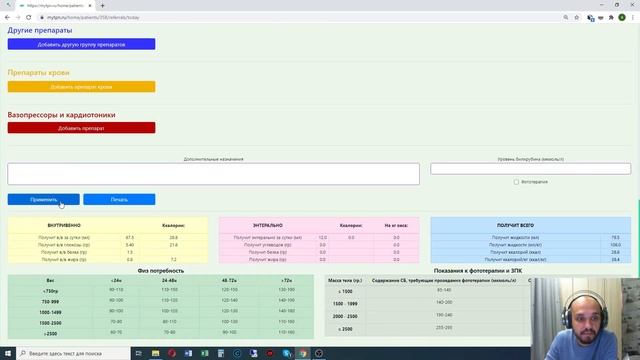 Расчет парентерального питания новорожденным (mytpn.ru) смотреть онлайн