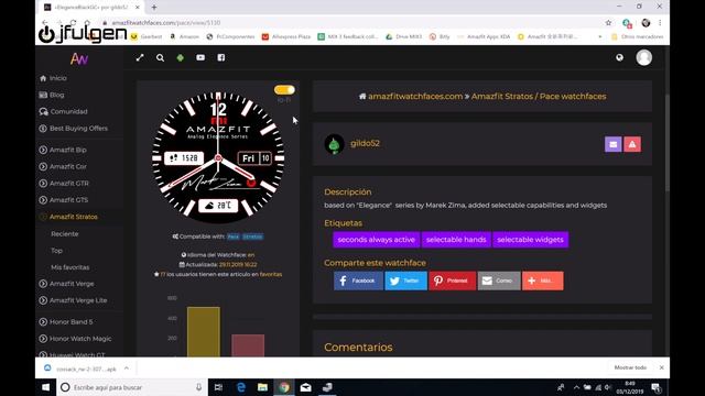 AmazFit Stratos 3 - WatchFaces смотреть онлайн