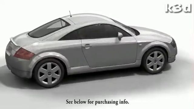 Audi TT ´98 3D model by k3d. смотреть онлайн