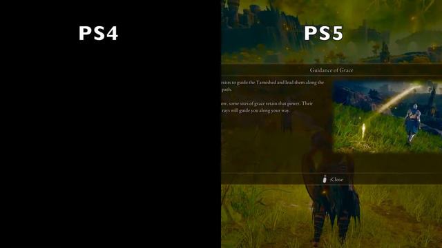 Elden ring Ps4 vs. Ps5 graphics comparison смотреть онлайн