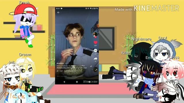 Sans aus react (Ep.1) Michael Afton (Gacha Club) Pheonix Black смотреть онлайн