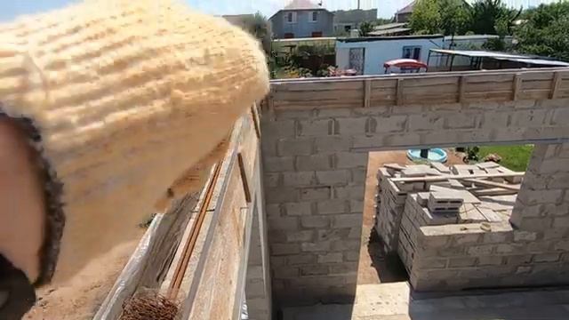 ПРОСТОЙ и НАДЁЖНЫЙ арматурный каркас для армопояса|Монтаж шпилек под мауэрлат смотреть онлайн