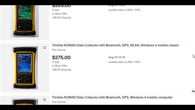 Trimble NOMAD Data Collector with Bluetooth, GPS, Windows 6 Classic, Barcode Scanner Ebay Auctions смотреть онлайн