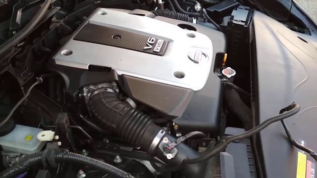 Работа ДВС VQ37VHR Nissan Fuga KNY51 смотреть онлайн