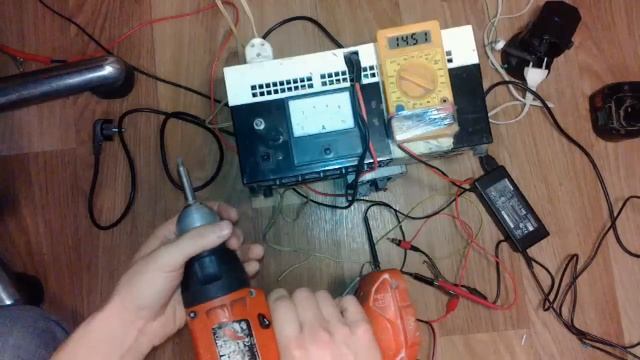 Переделка шуруповерта на сетевой. Тест разных источников питания смотреть онлайн