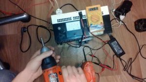 Переделка шуруповерта на сетевой. Тест разных  источников питания