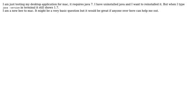 Java uninstalled but still java -version is showing 1.7? смотреть онлайн