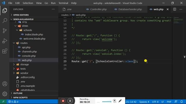 crud laravel migrasi database dan controller dan seeder смотреть онлайн