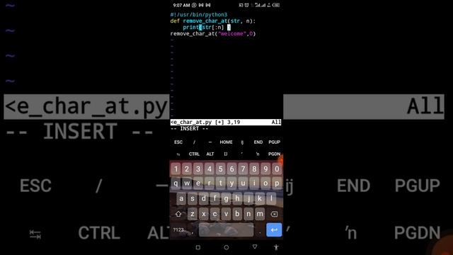 Task 101: 0x01-python, remove char at смотреть онлайн