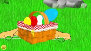 Развивающий мультик для малышей. Цветные яйца с сюрпризами. Учим цвета.