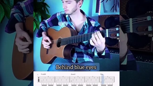 Limp Bizkit - Behind Blue Eyes (Tabs) #limpbizkit #behindblueeyes  #guitartabs